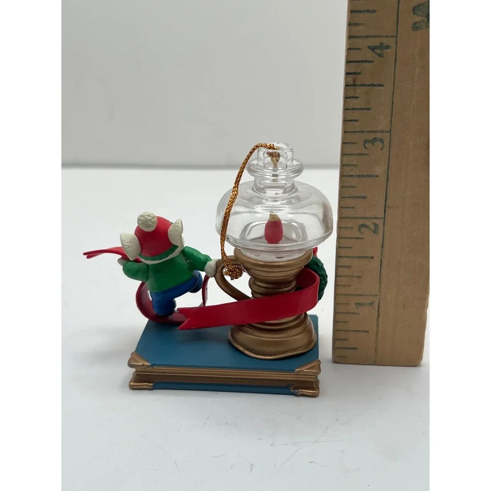Vintage 1997 Christmas Ornaments Santa Express Train and A Christmas Carol Mouse